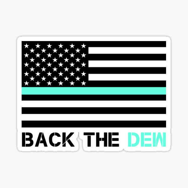Back the Dew | Thin Dew Line | Baja Blast Pride Sticker