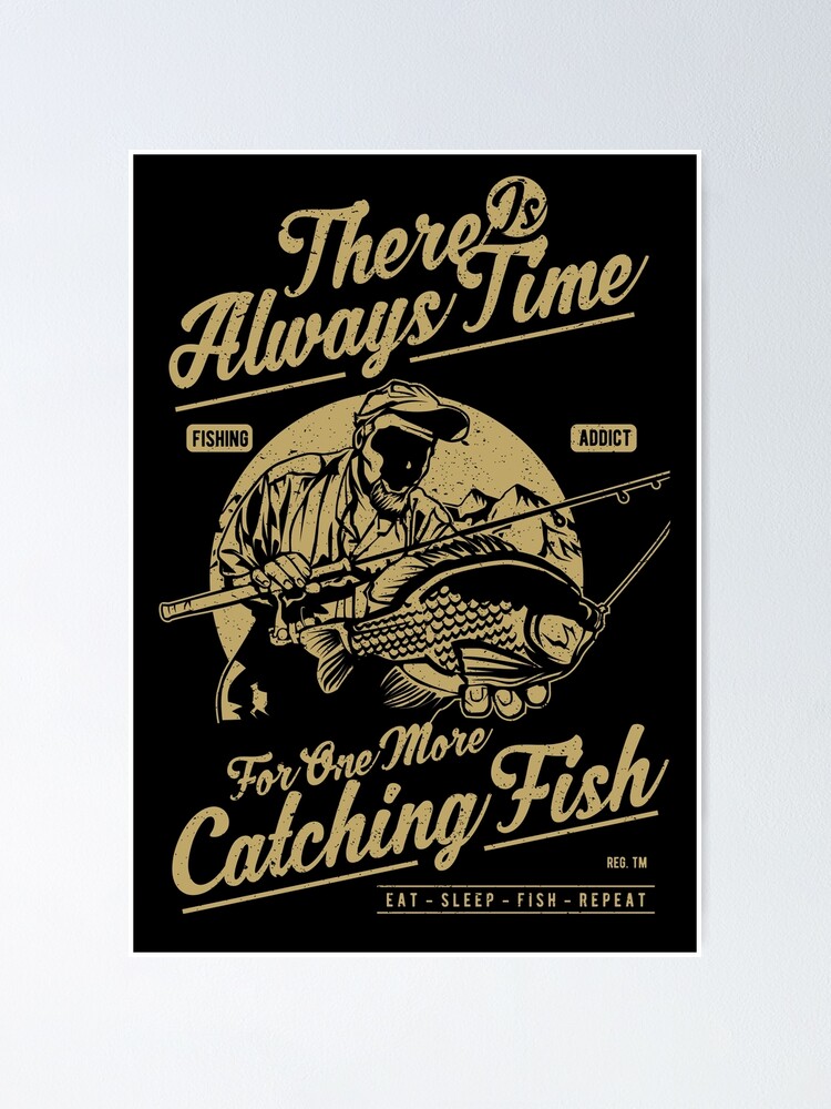 Premium Vector  Always there is a new place for fishing vintage
