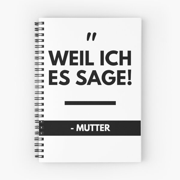 Artikelvorschau, Weil ich es sage Zitat Mutter Muttertag Mama entworfen und verkauft von DerEmmat.