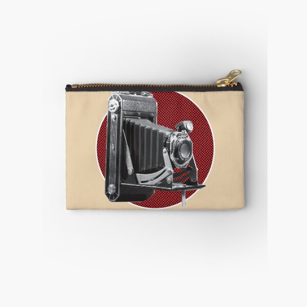 Item preview, Vintage Film Camera in Sepia on Red and Black Color Halftone designed and sold by GraffitiSoup.