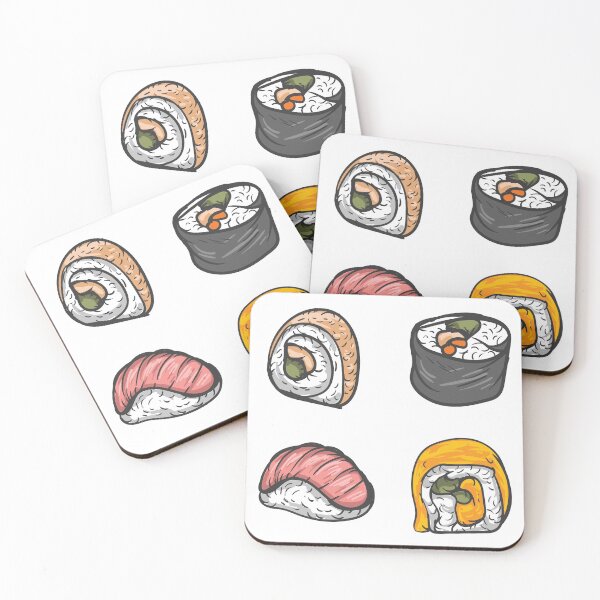 Item preview, Sushi Rolls Japanese Food designed and sold by TheButtonCrew.