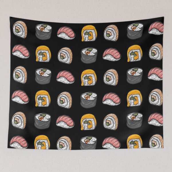 Item preview, Sushi Rolls Japanese Food designed and sold by TheButtonCrew.
