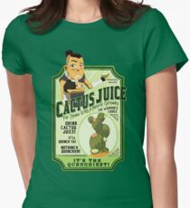 Trinken Sie Kaktussaft Tailliertes T-Shirt für Frauen