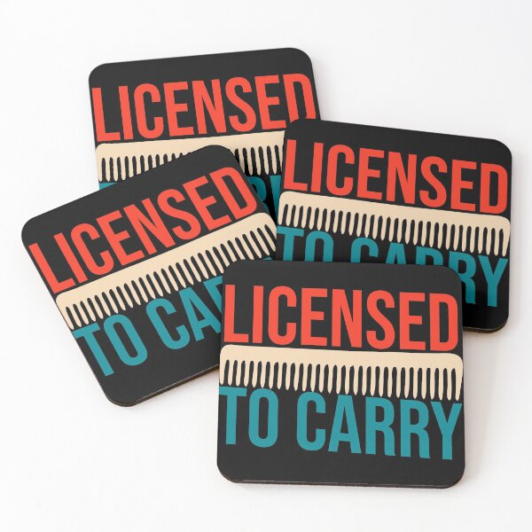 Item preview, Retro Licensed To Carry Hairstylist Cosmetologist Gift for Hairdresser designed and sold by Shop signer.