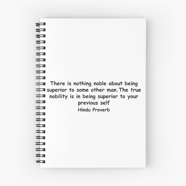 Item preview, Hindu Proverb Noble Superior Gift designed and sold by TTFMerch.
