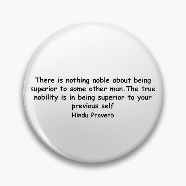 Item preview, Hindu Proverb Noble Superior Gift designed and sold by TTFMerch.