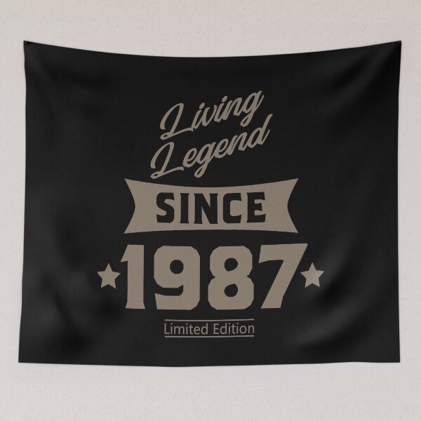Item preview, Living legend since 1987 Limited Edition birthday gift design designed and sold by rodmendonca.