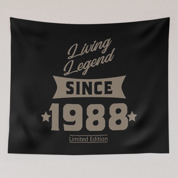 Item preview, Living legend since 1988 Limited Edition birthday gift design designed and sold by rodmendonca.