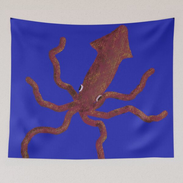 Item preview, Dark Red Squid Textured Single- B designed and sold by YoYo-Cat.