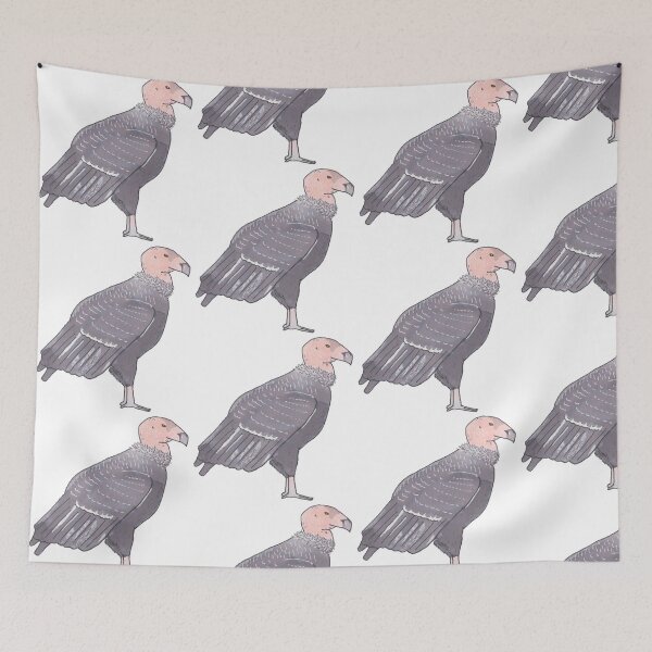 Item preview, California Condor watercolor bird species art designed and sold by TheWaterBirds.
