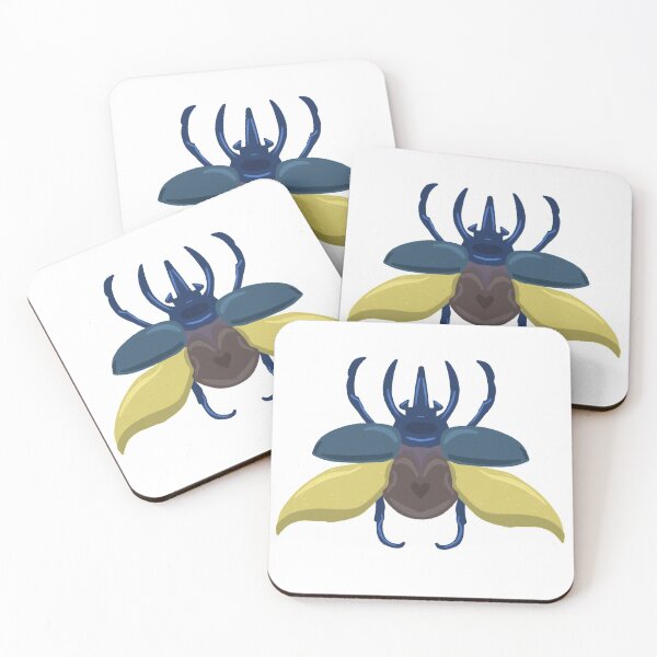 Item preview, Beetle Blue and Yellow designed and sold by willowsbunnies.
