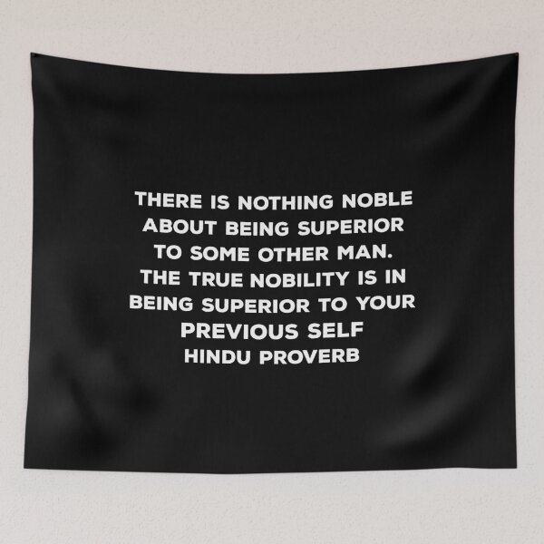 Item preview, Hindu Proverb Nobility Superior Gift designed and sold by TTFMerch.