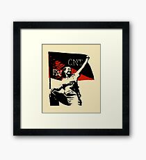 Anarchy Flag Woman - for bright backgrounds Framed Art Print