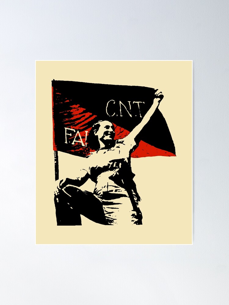 Thumbnail 2 of 3, Poster, Anarchy Flag Woman - for bright backgrounds designed and sold by Bela-Manson.