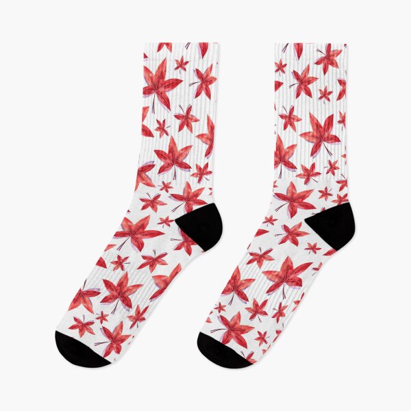 Item preview, Red Maple Leaf Pattern designed and sold by Jovydesign.