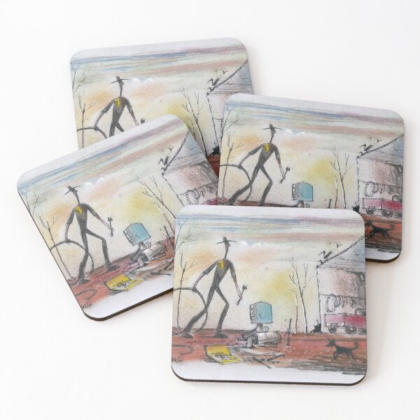 Item preview, Outback Australia painting by Al Benge, station life in the drought designed and sold by Al Benge - NZ & Australian Art.
