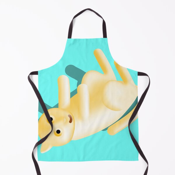 Item preview, A happy yellow cat with black eyes is rolling over on the floor showing the abs in progress designed and sold by TropicalHut.