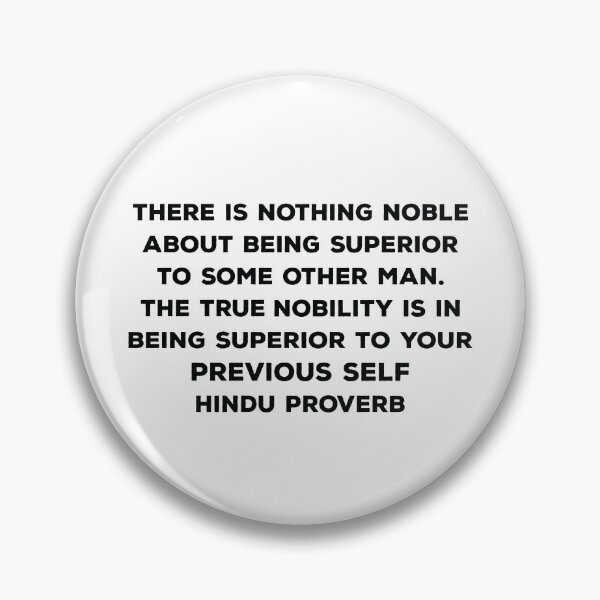 Item preview, Hindu Proverb Nobility Superior Gift designed and sold by TTFMerch.