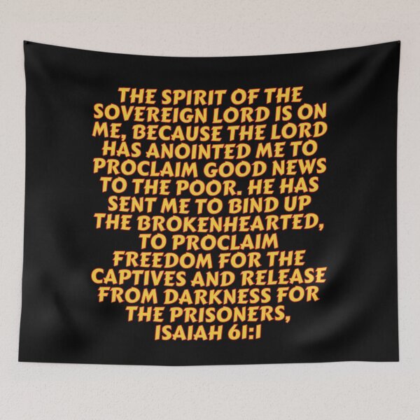Item preview, Bible Verse Isaiah 61:1 designed and sold by Prayingwarrior.