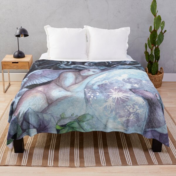 Item preview, Moon Goddess sleeping on the moon designed and sold by The Willow Of Rain City.