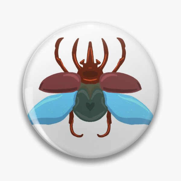 Item preview, Beetle red and blue designed and sold by willowsbunnies.