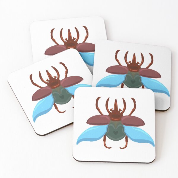Item preview, Beetle red and blue designed and sold by willowsbunnies.