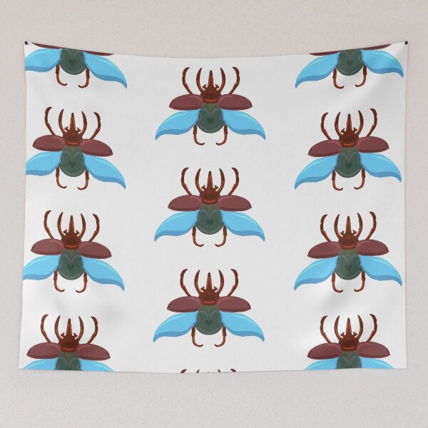 Item preview, Beetle red and blue designed and sold by willowsbunnies.