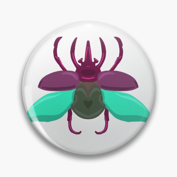 Item preview, Beetle pink and green designed and sold by willowsbunnies.
