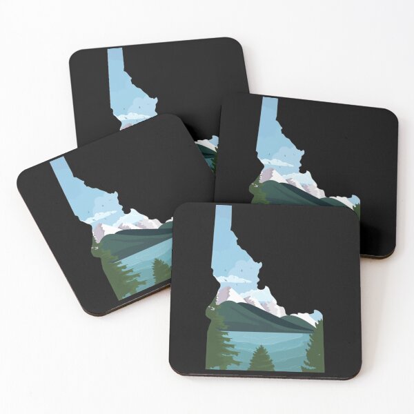 Item preview, Idaho USA Illustration Featuring A Lake And Mountains designed and sold by SteveMillspaer.