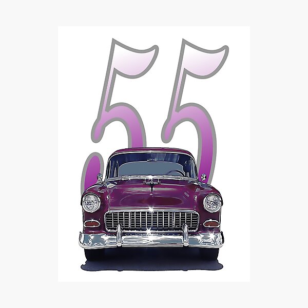 Item preview, 1955 Chevy - Front View designed and sold by seansdigitalart.