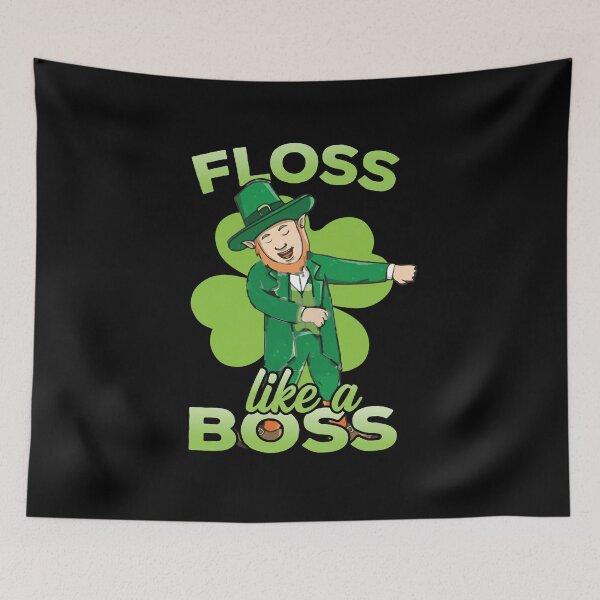 Item preview, Dancing Leprechaun Floss Like A Boss Floss Dance Moves Gift designed and sold by TTFMerch.