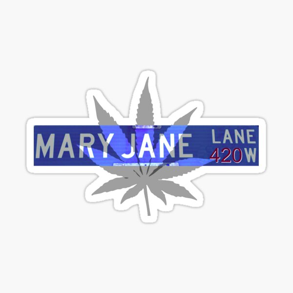 Leaf - Mary Jane Lane 420 Sticker