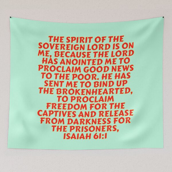 Item preview, Bible Verse Isaiah 61:1 designed and sold by Prayingwarrior.