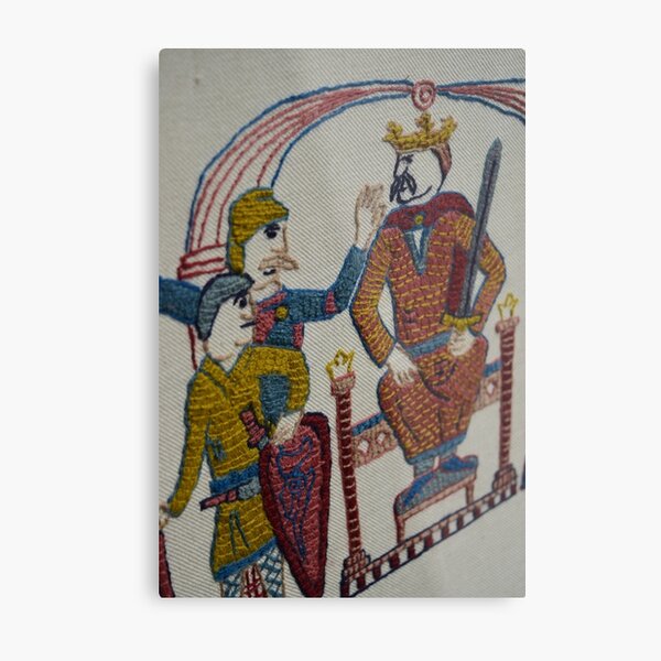 Harold hears of the invasion Metal Print