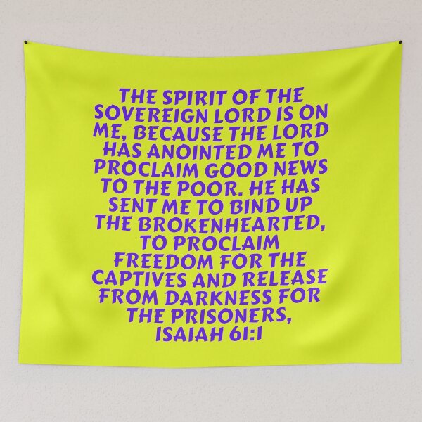 Item preview, Bible Verse Isaiah 61:1 designed and sold by Prayingwarrior.