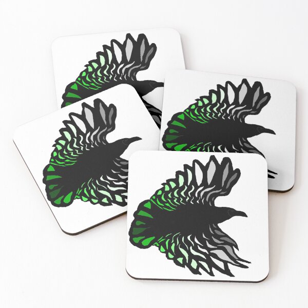 Item preview, Aromantic Pride Crow designed and sold by TheWitchCraft.