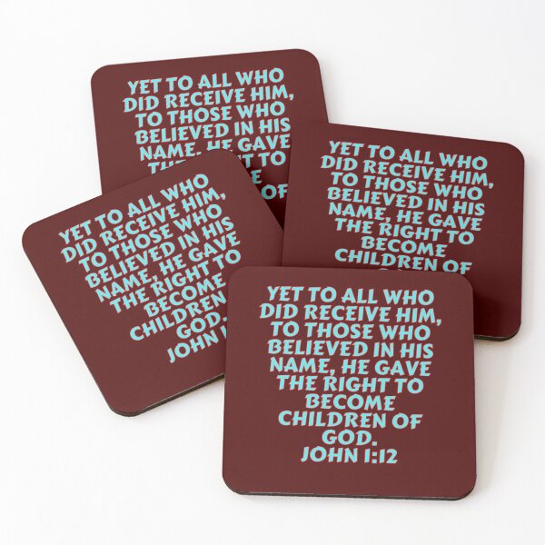 Item preview, Bible Verse John 1:12 designed and sold by Prayingwarrior.