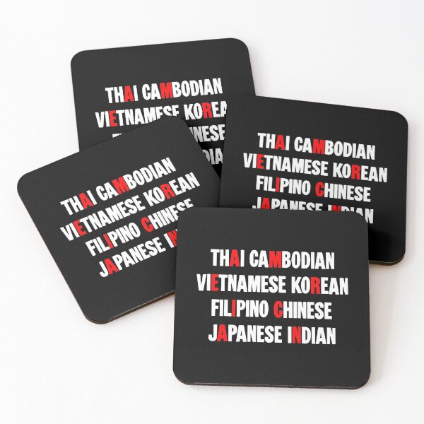 Item preview, Thai Cambodian Vietnamese Korean Filipino Chinese Japanese Indian - American designed and sold by Good-Looking Corpse.