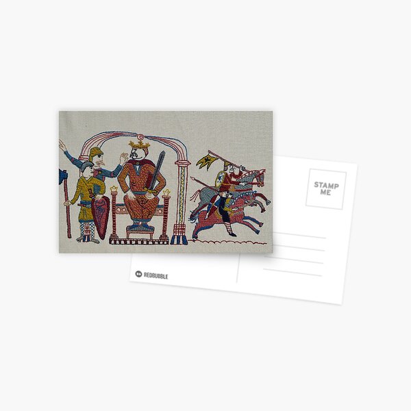 Harold sends out his messengers Postcard