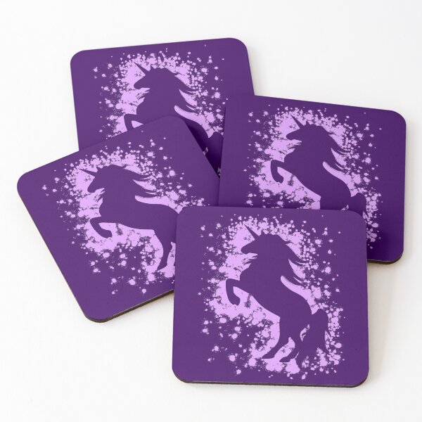 Item preview, Rearing Purple Unicorn Silhouette  designed and sold by Lady-Lilac.