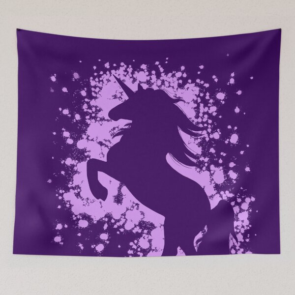 Item preview, Rearing Purple Unicorn Silhouette  designed and sold by Lady-Lilac.