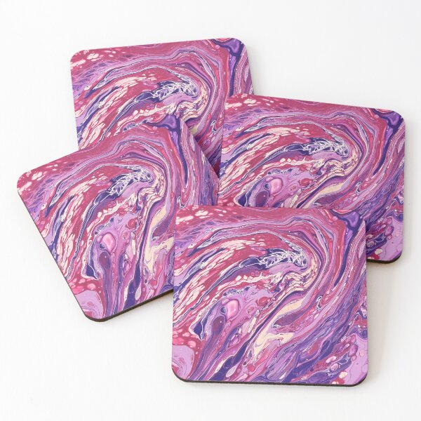 Item preview, Berry Cheesecake - Abstract Acrylic Pour Painting designed and sold by dnacademic.