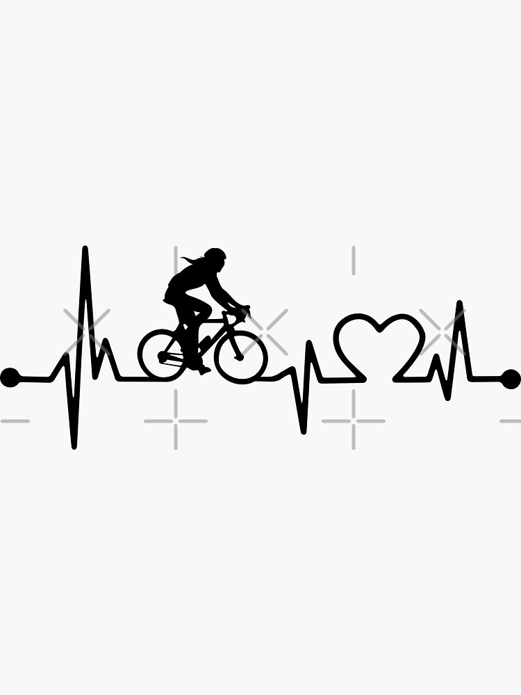 bike heartbeat sticker