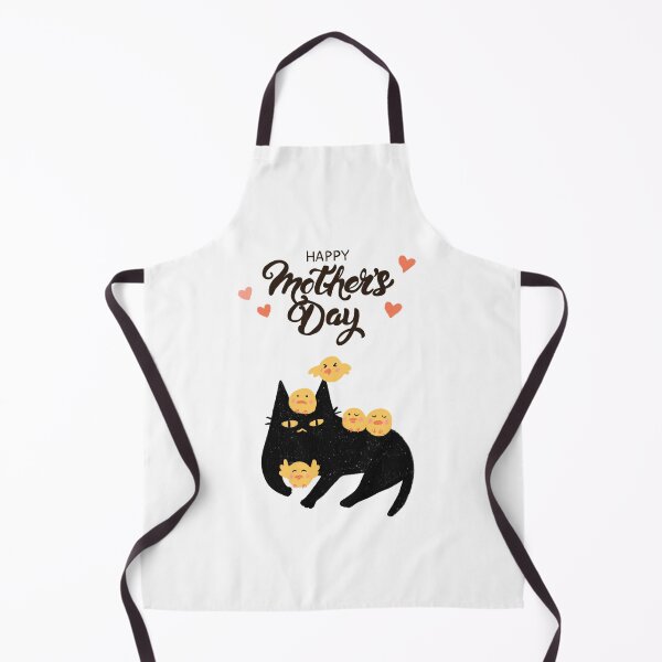 Artikelvorschau, lustige Katze mit Baby Huhn Happy Mothers Day entworfen und verkauft von wakusei-design.