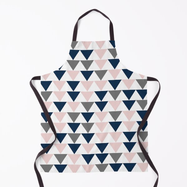 Item preview, Triangular Geometric Pattern in Navy Blue, Pale Pink, Grey, and White designed and sold by kierkegaard.
