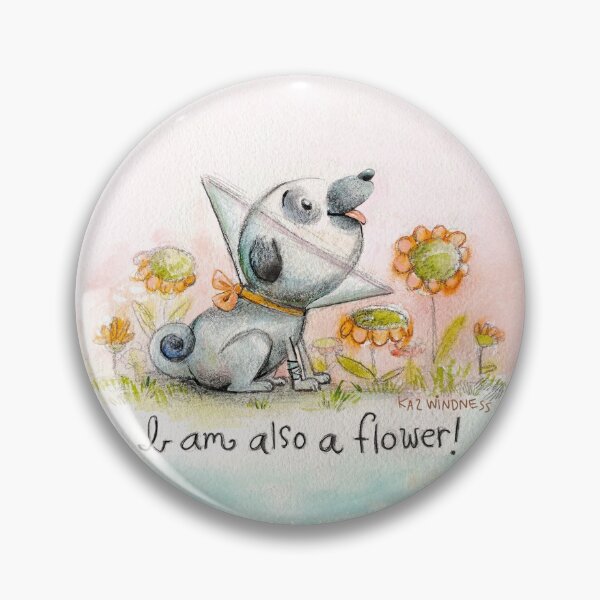 Item preview, Pug Flower designed and sold by kazwindness.