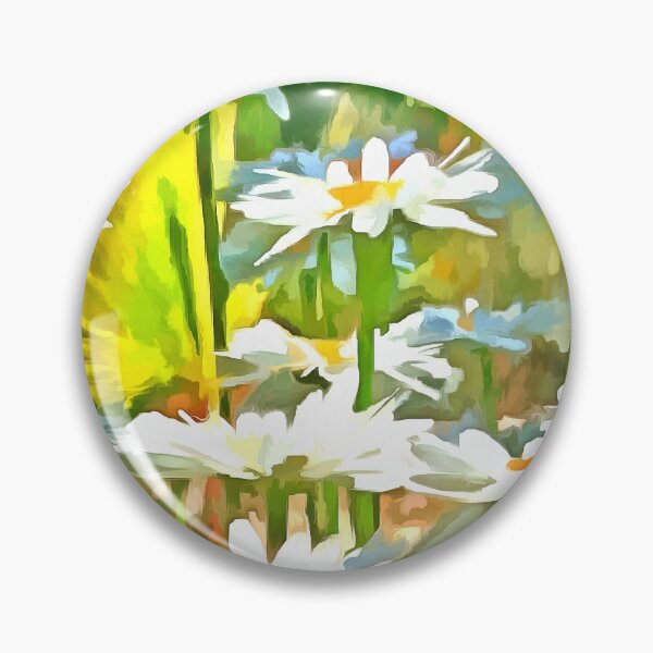 Item preview, Artistic Bright and Colorful White Garden Daisies v7 designed and sold by taiche.