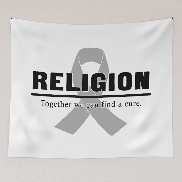 Item preview, Religion: Together we can find a cure. (Large Ribbon) designed and sold by AtheistBecause.