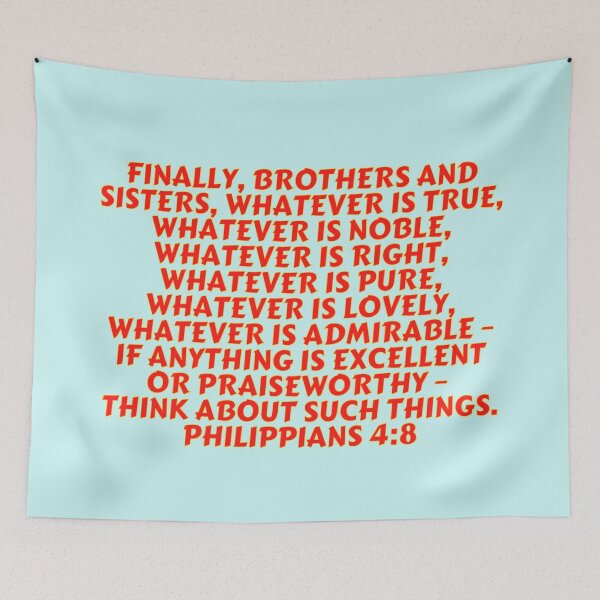 Item preview, Bible Verse Philippians 4:8 designed and sold by Prayingwarrior.