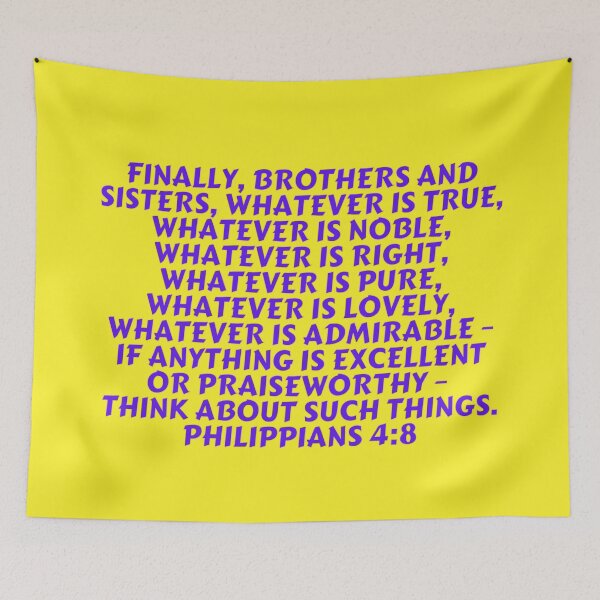 Item preview, Bible Verse Philippians 4:8 designed and sold by Prayingwarrior.